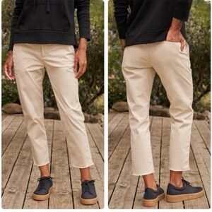 Frank & Eileen Wicklow Pants in Khaki Tan Size 12 Italian Chinos